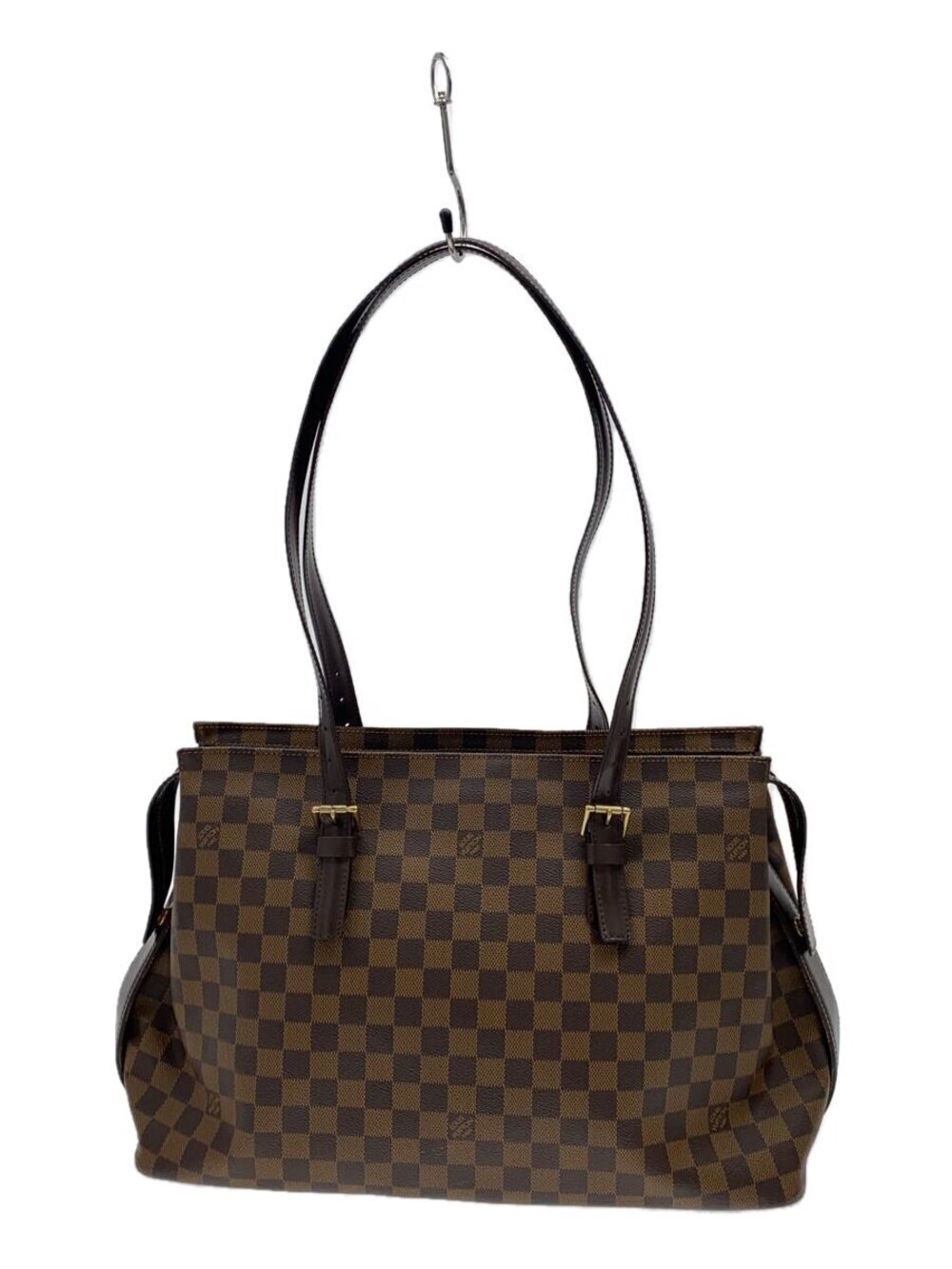 Louis Vuitton Damier Ebene Chelsea Tote brown checkerboard canvas